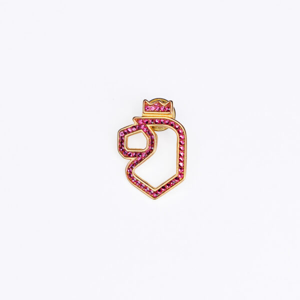 Pin NL cristales Rosa Fucsia