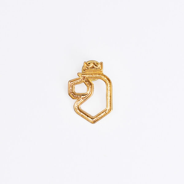 Pin NL Dorado sin decorado alto relieve